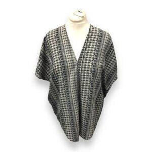 Philosophy Women’s Short Sleeve V Neck Oversized Tunic, Black, size M